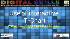 Use of an Interactive T-Chart 