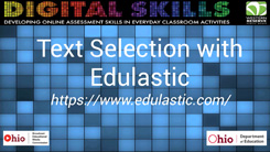 Text Selection Edulastic